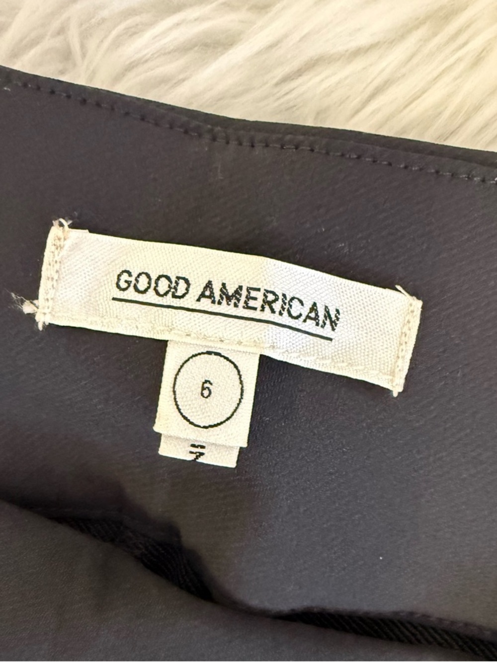 Good American Executive Pants Size 6 3XL Black High Rise Zip Ankle - Picture 5 of 9